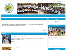 Tablet Screenshot of cocd-cambodia.org
